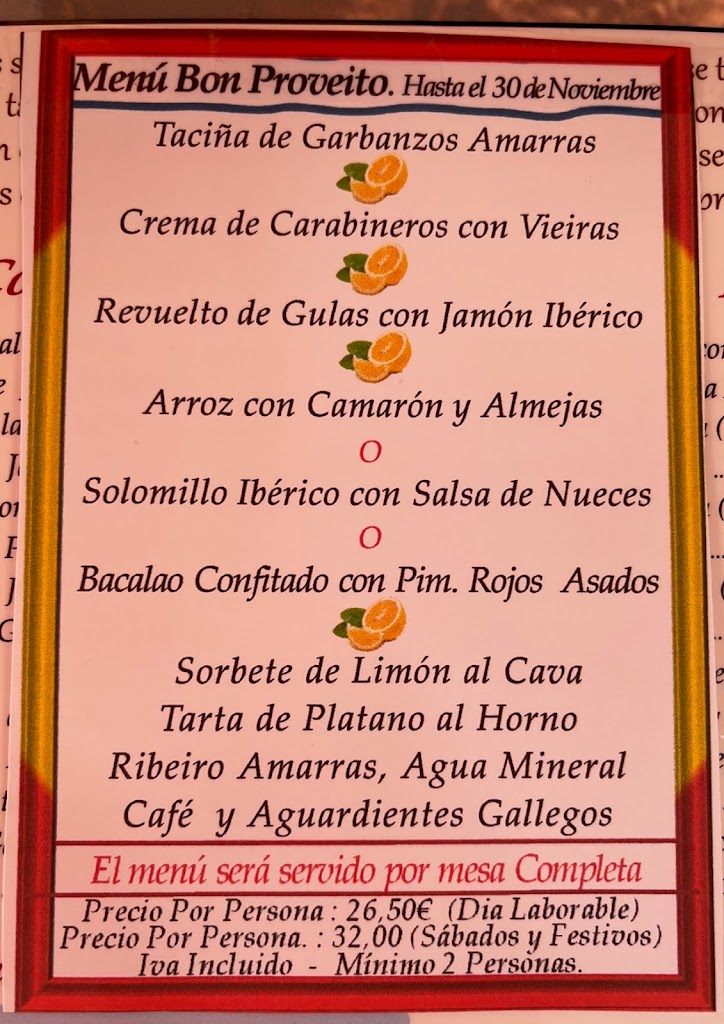 Amarras — Carta