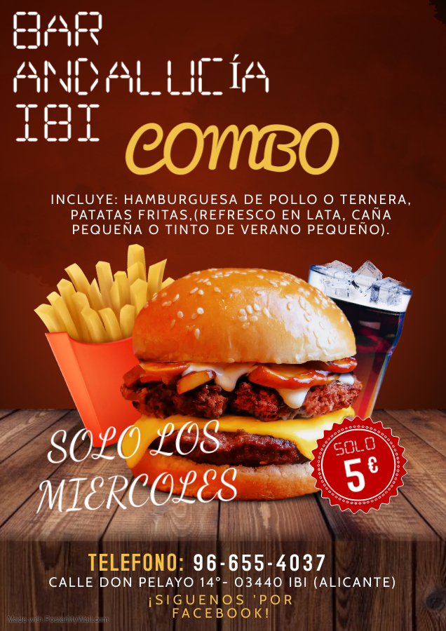 Bar Andalucia Ibi — Carta