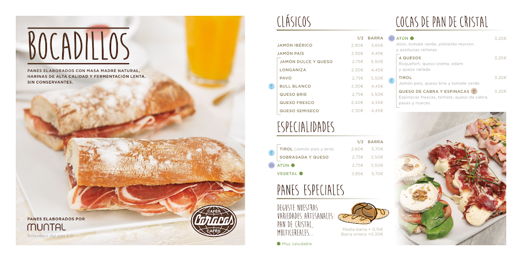 Cafes Caracas | Sant Adria del Besos — Carta