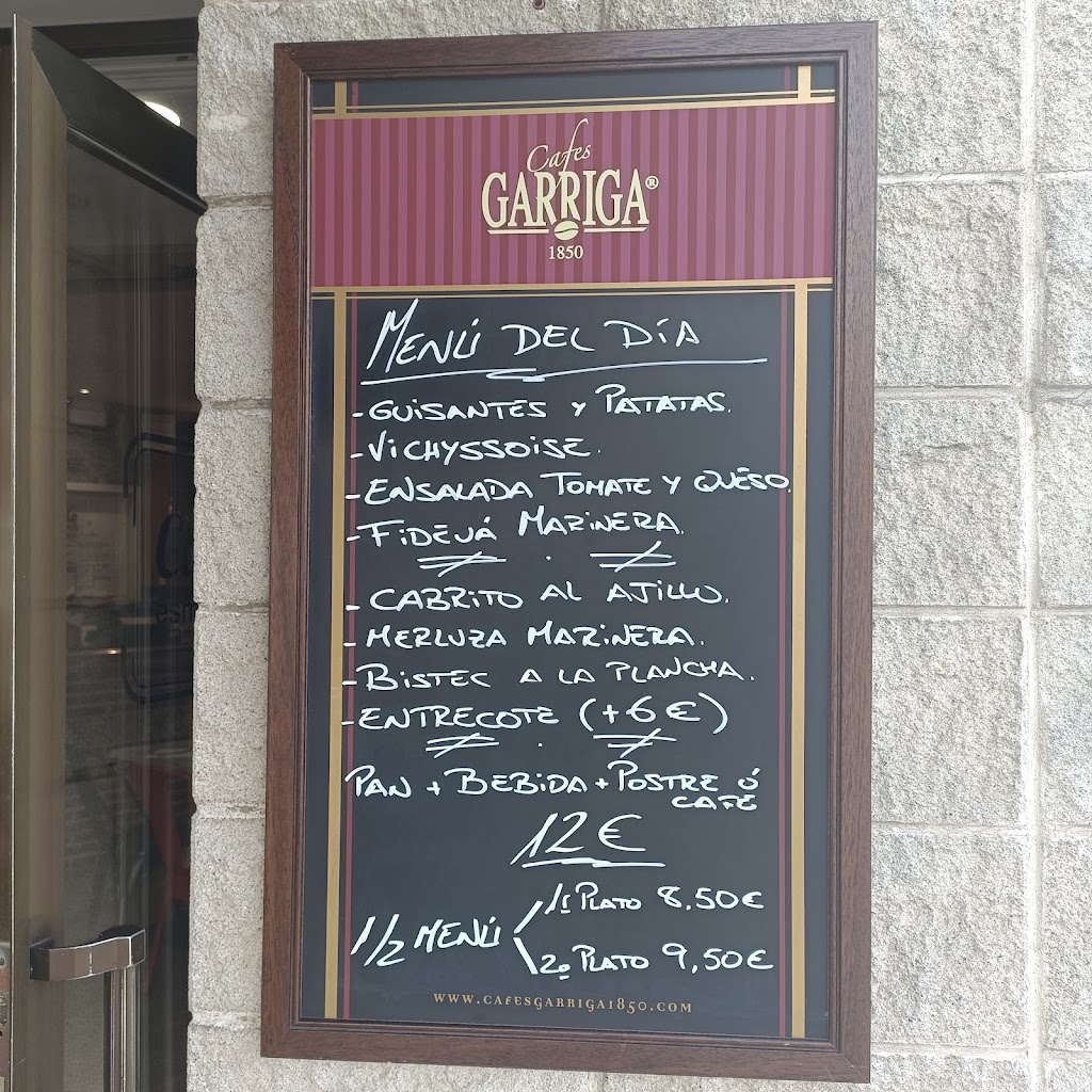 Bar Restaurant Cal Manel — Carta