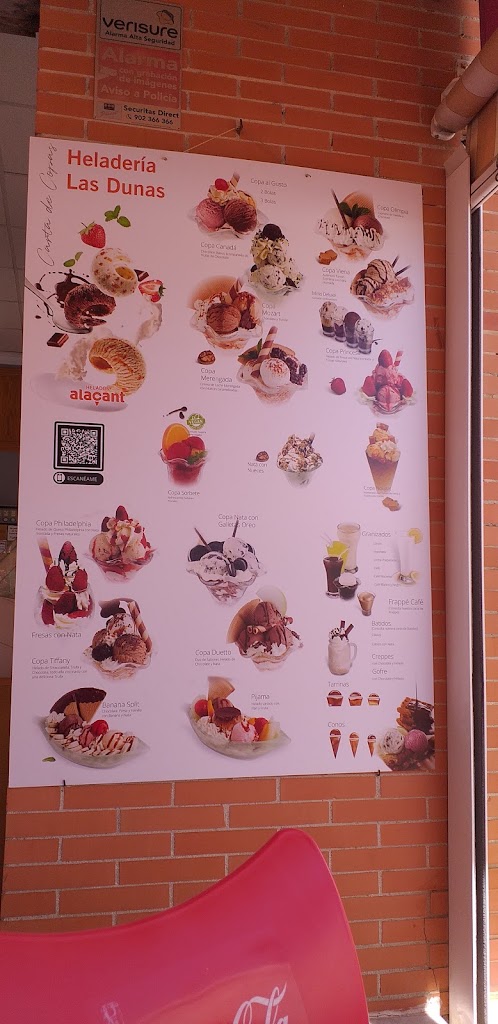 Cafeteria - Heladeria "Las Dunas" — Carta