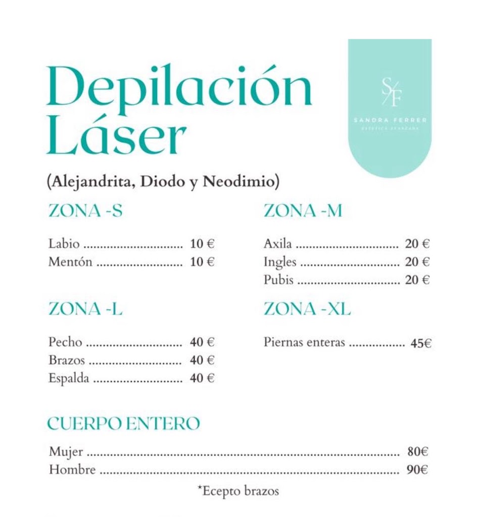 Eden Salon de Belleza — Carta