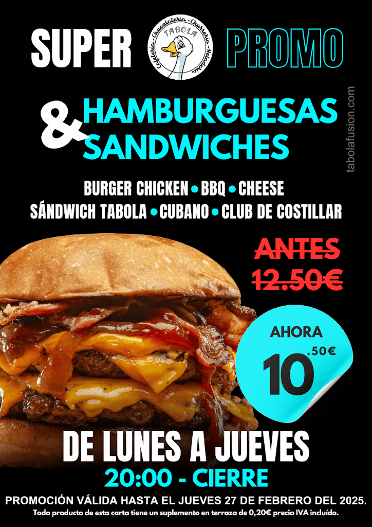 Restaurante Tabola — Carta