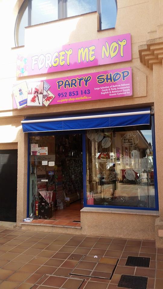 Forget Me Not Party Shops