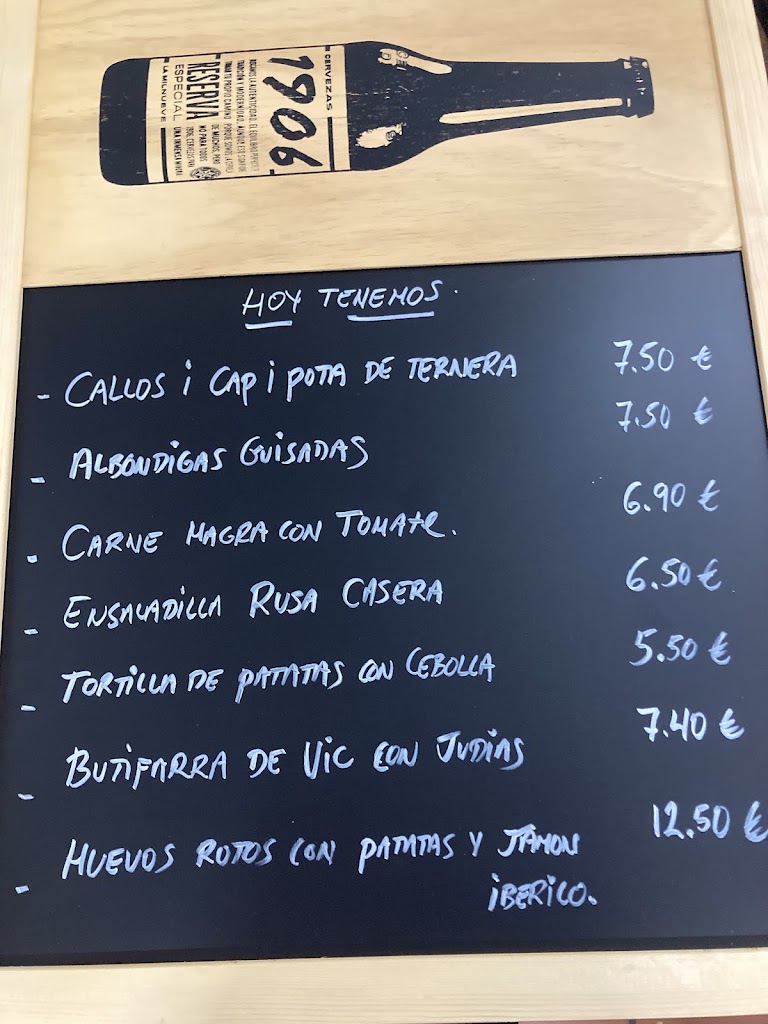 Cerveceria frankfurt EL TIPIC — Carta