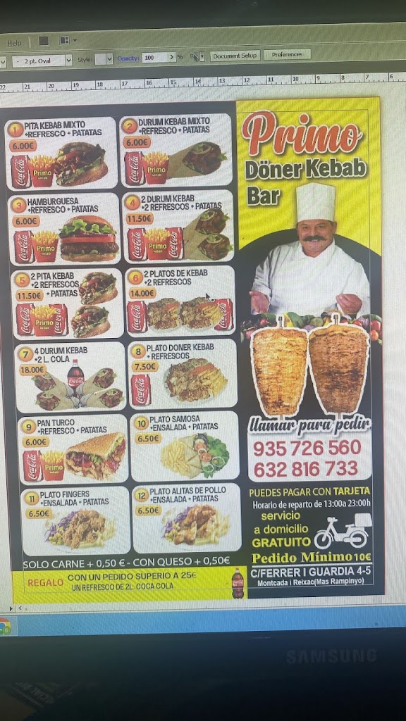 Primo Doner Kebab Bar — Carta