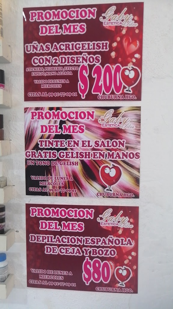 Estetica Gaby's — Carta