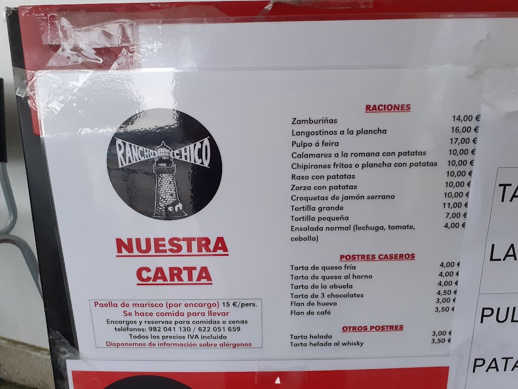 Rancho Chico — Carta