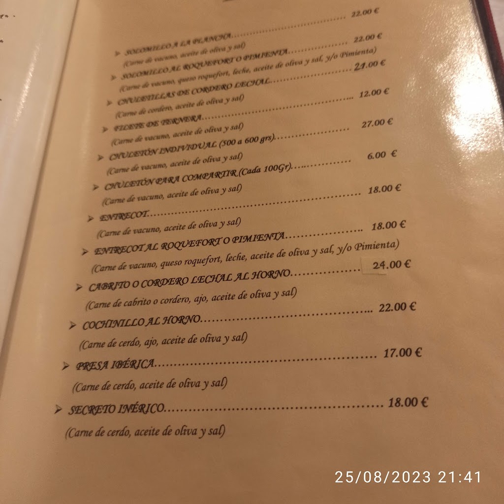 Meson Cid — Carta
