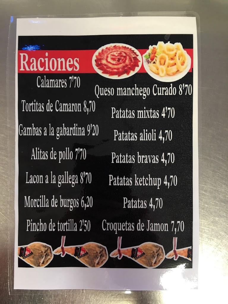 CAFETERIA GLORIA FUERTES — Carta