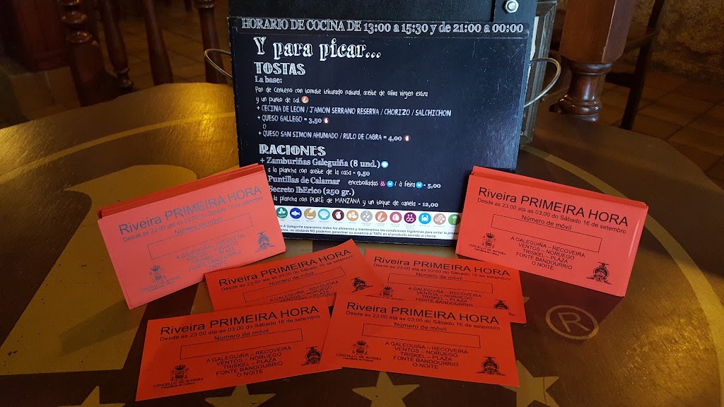 Cafe Bar "A Galeguina" — Carta