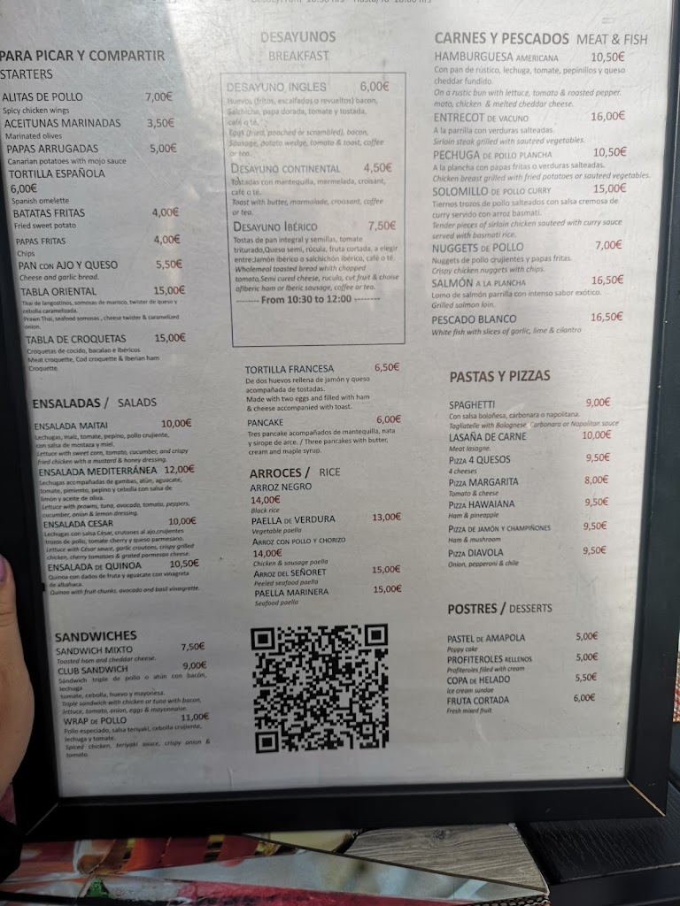 Maitai Restaurant at Lido — Carta