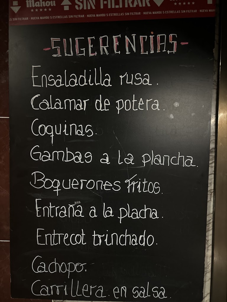 Cafeteria MARABE — Carta