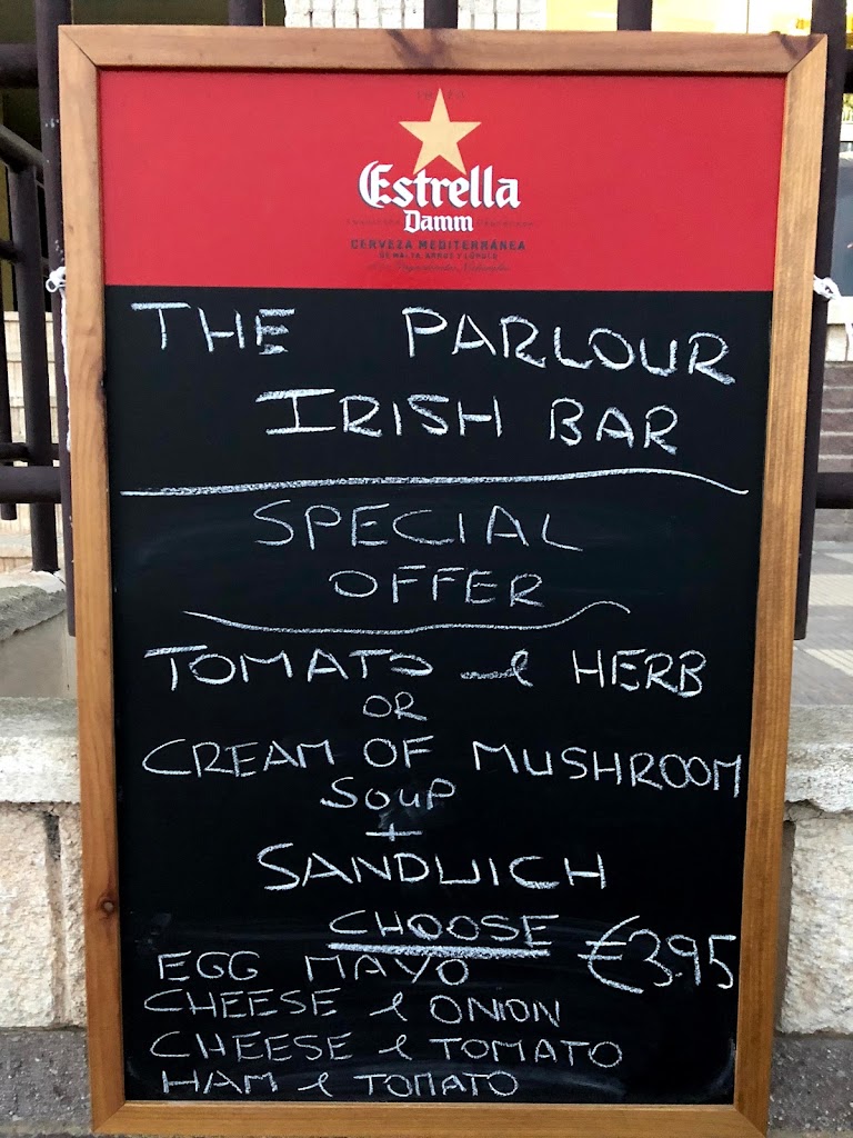 Bar La Playa — Carta