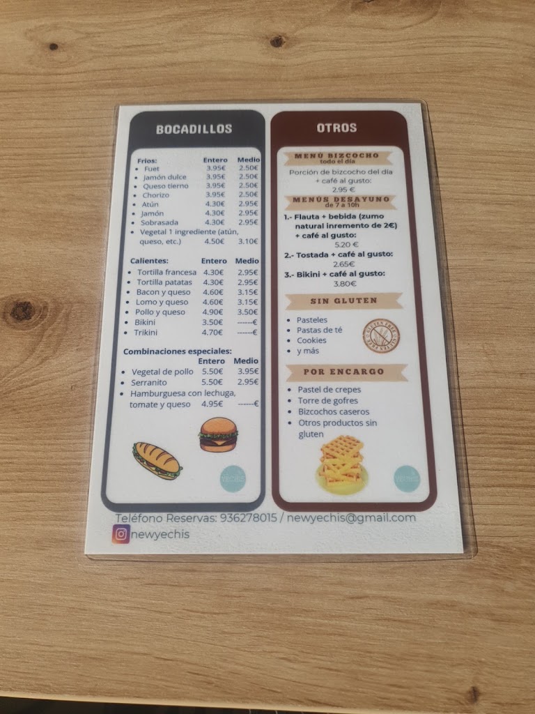 New Yechis Cafe — Carta
