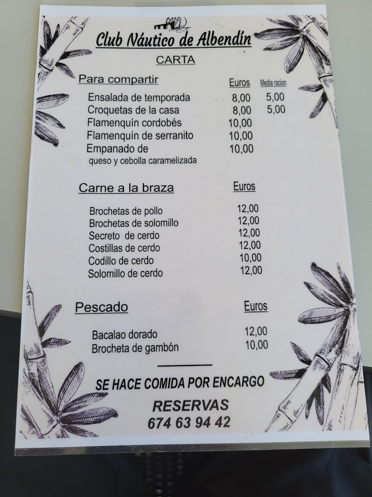 Club Nautico Albendin — Carta