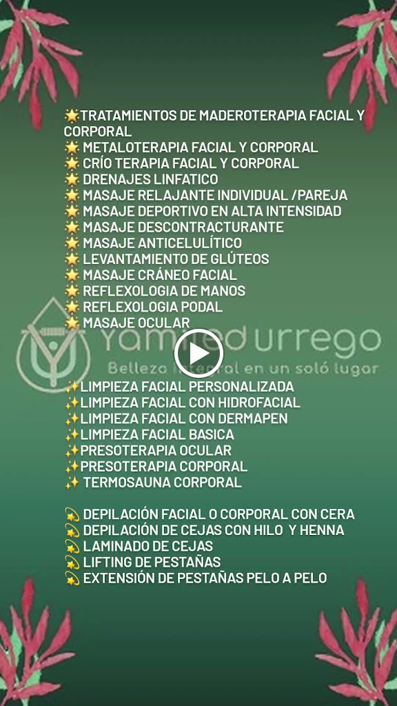 Yamiled Urrego Hernandez belleza integral en un solo lugar — Carta