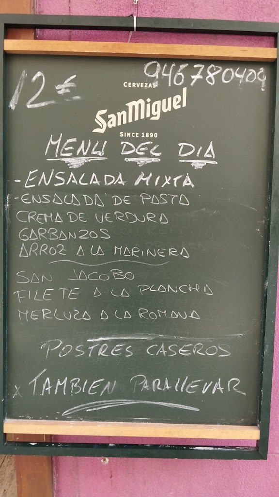 Restaurante Urkaregi — Carta
