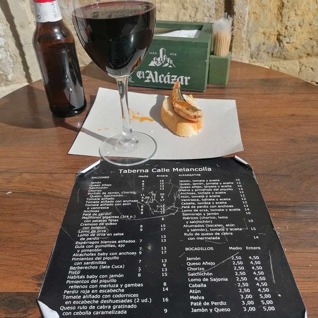 Taberna Calle Melancolia — Carta