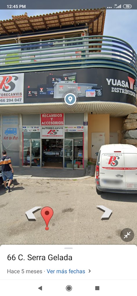 Autorecanvis RS La Nucia