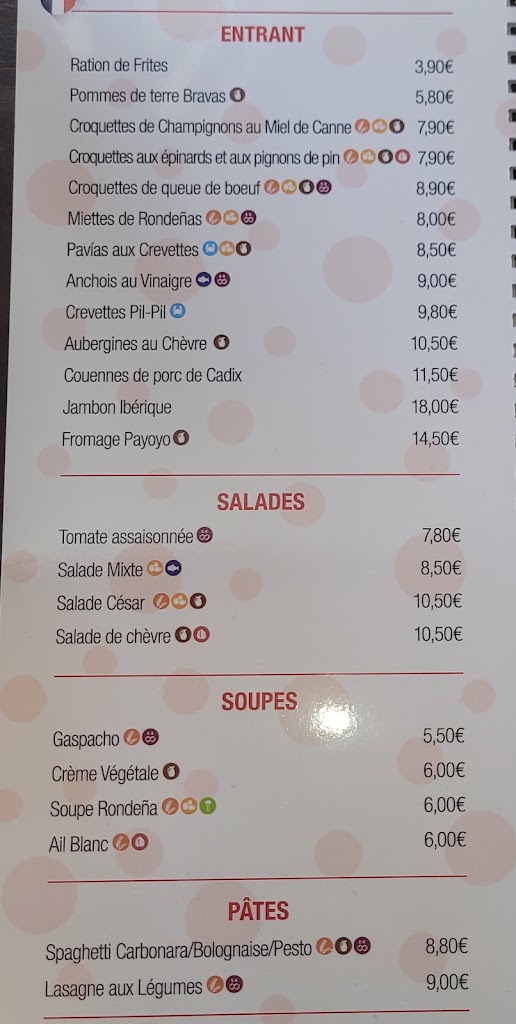 Bar-Restaurante La Flamenka — Carta