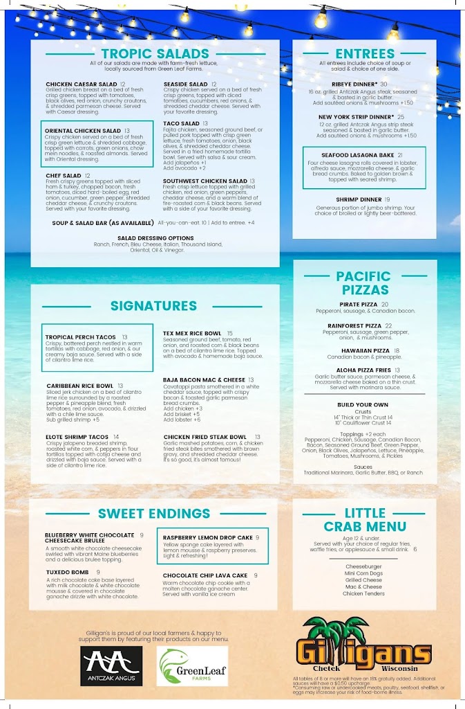  Gilligans in Chetek- bar, restaurant & lodging