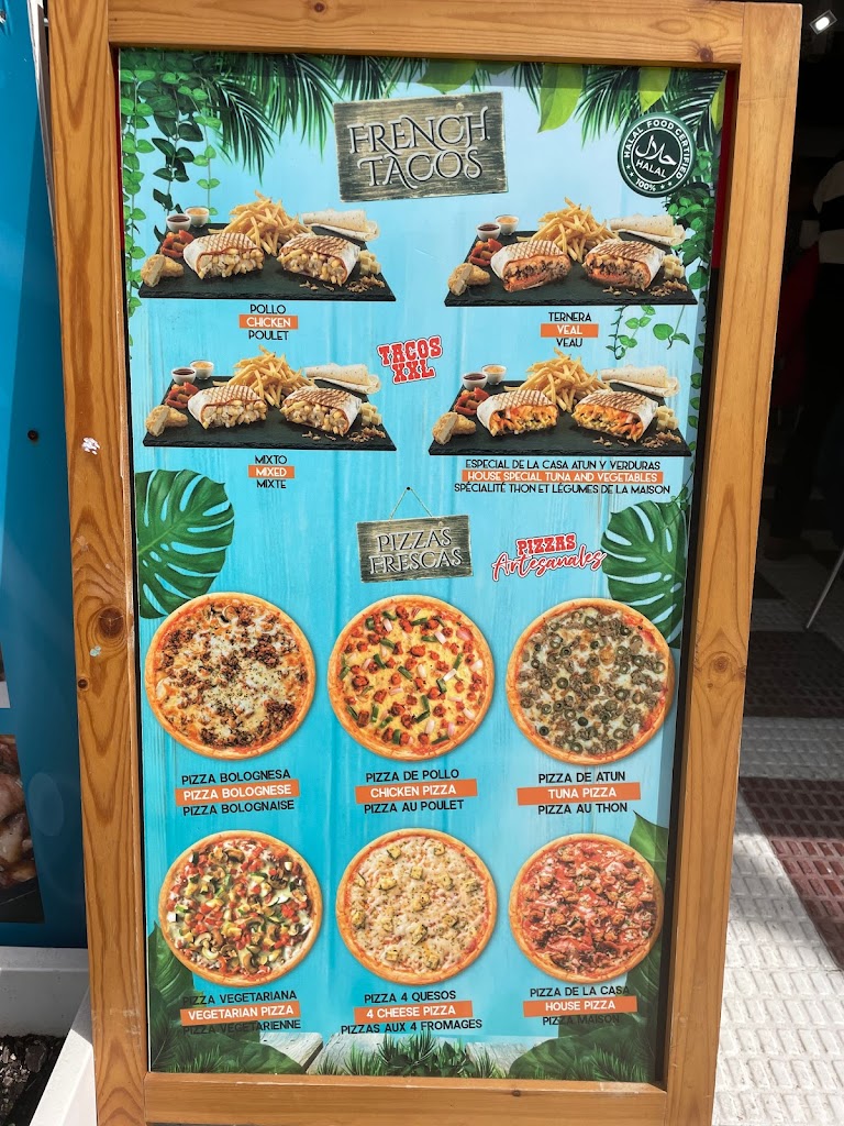 Bar Europa Playa — Carta
