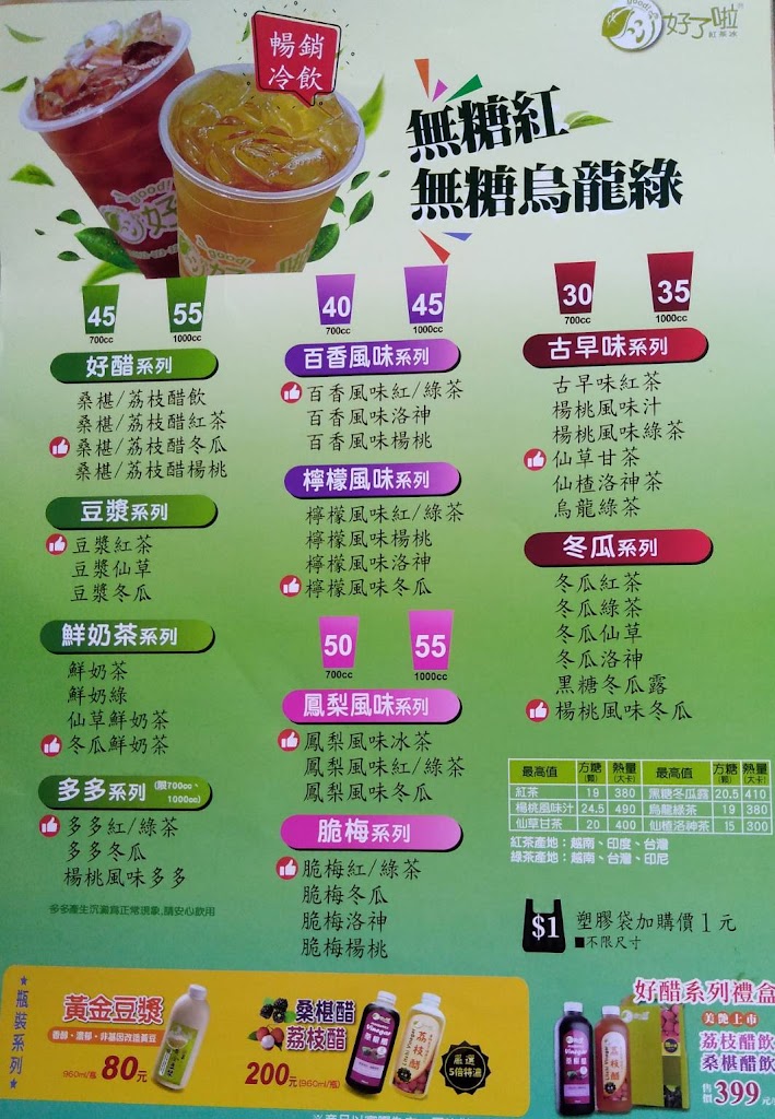 好了啦紅茶冰台南新市店 的照片
