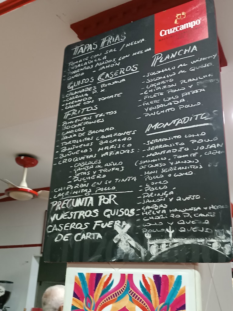 Bar Pena Cultural Sevillista San Sebastian — Carta