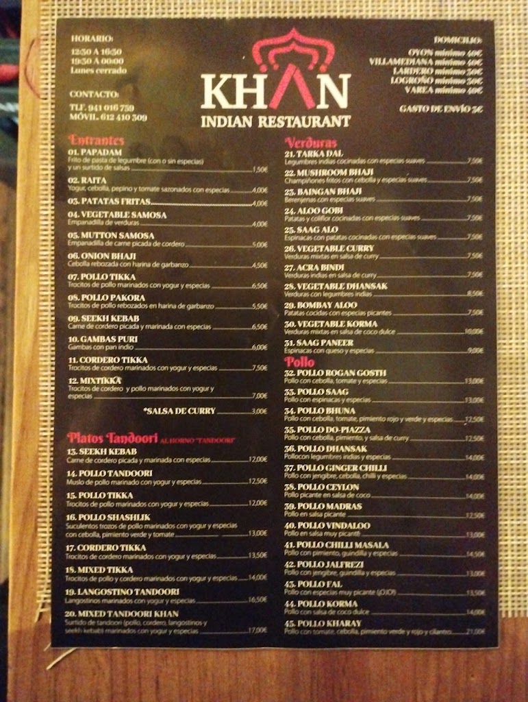 Indian Khan's Restaurant — Mas recientes