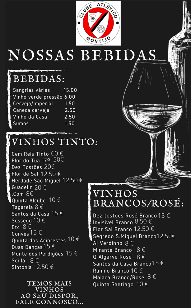 Restaurante Clube Atletico do Montijo — Carta