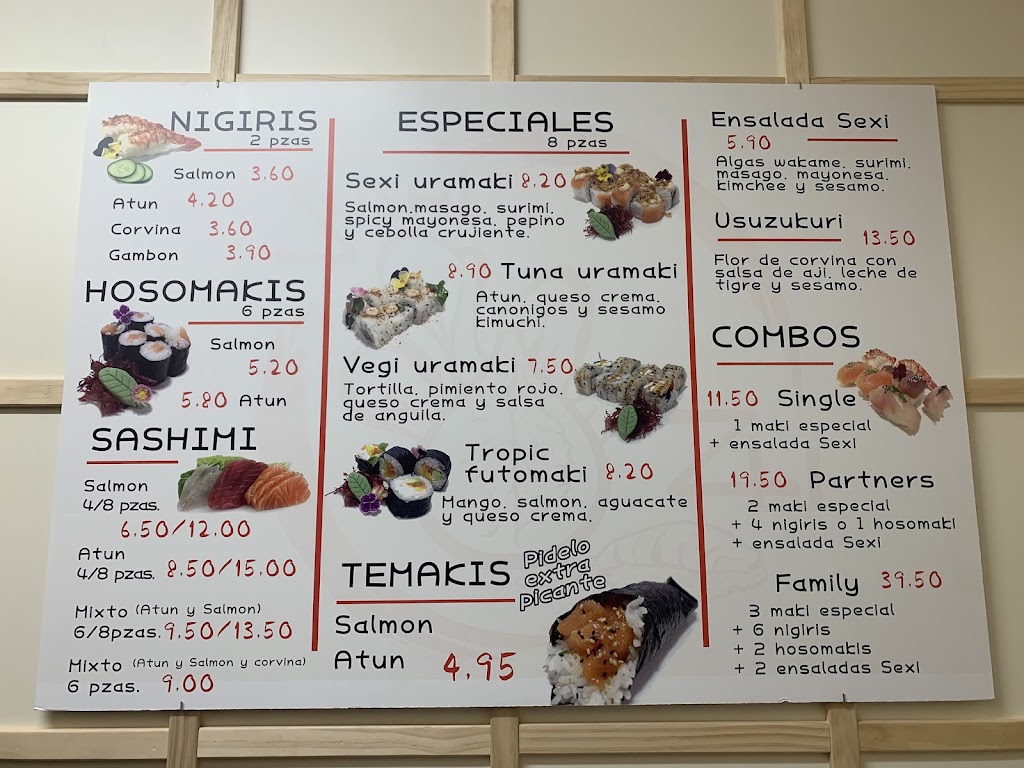 Sushi Zu — Carta
