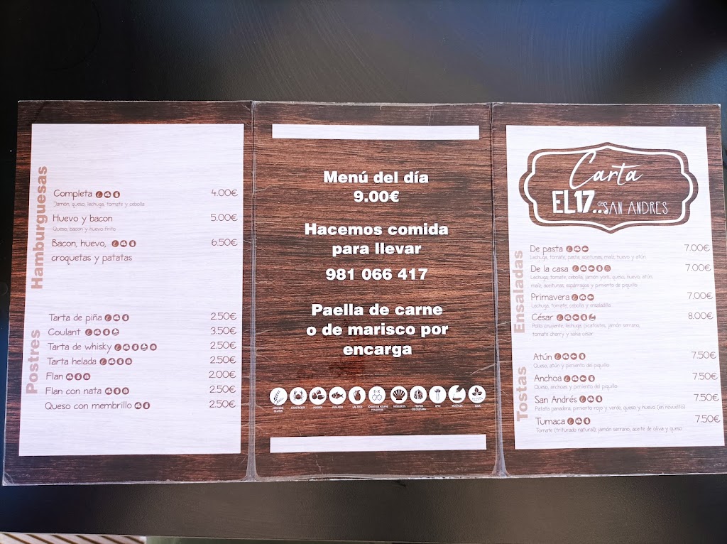 El 17 De San Andres — Carta