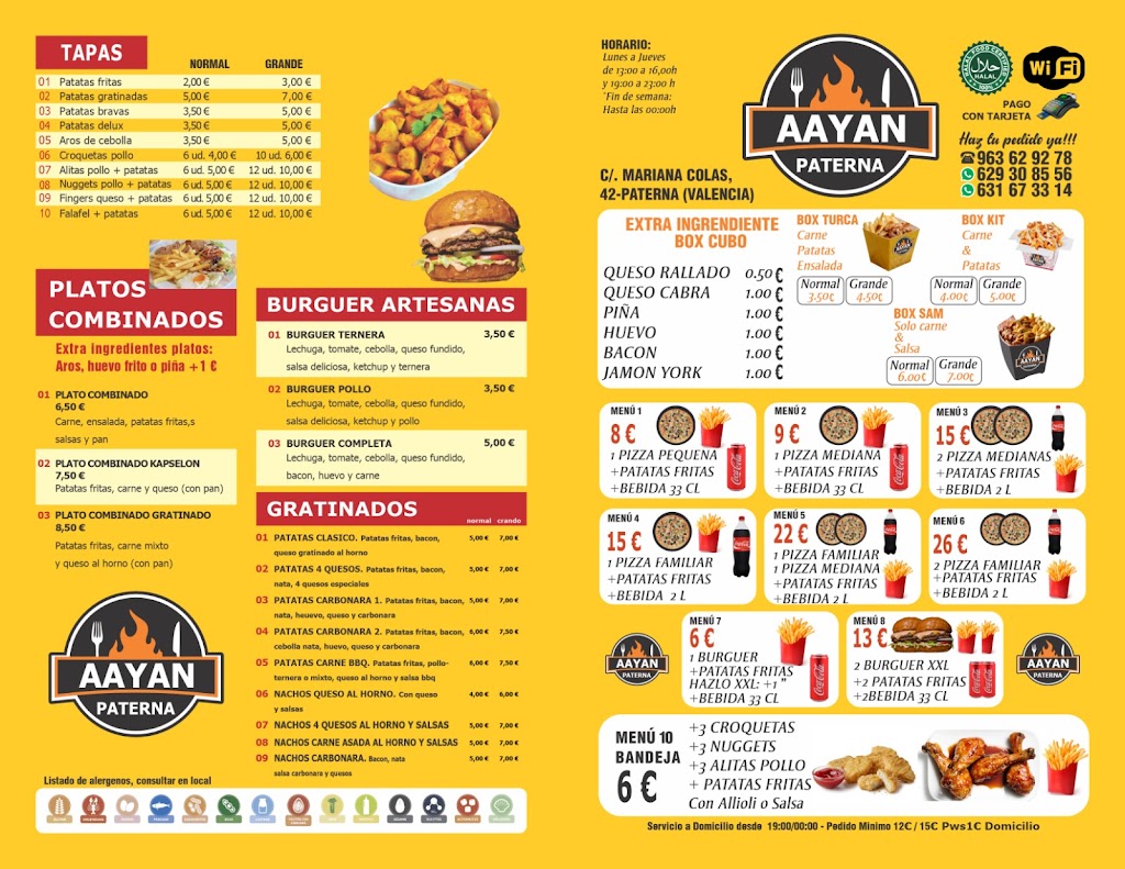 AAYAN KEBAB PATERNA — Carta