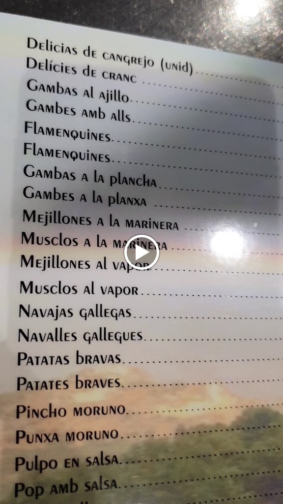 Meson los almendros 2 — Carta