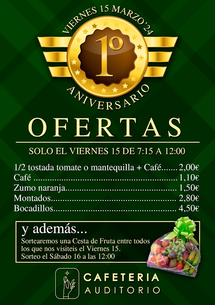 Cafeteria Auditorio — Carta