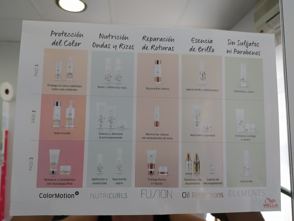 PELUQUERIA Aquarela INMACULADA VILLEGAS. — Carta