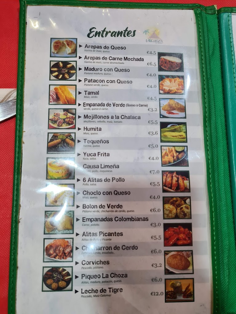 Restobar La Choza — Carta
