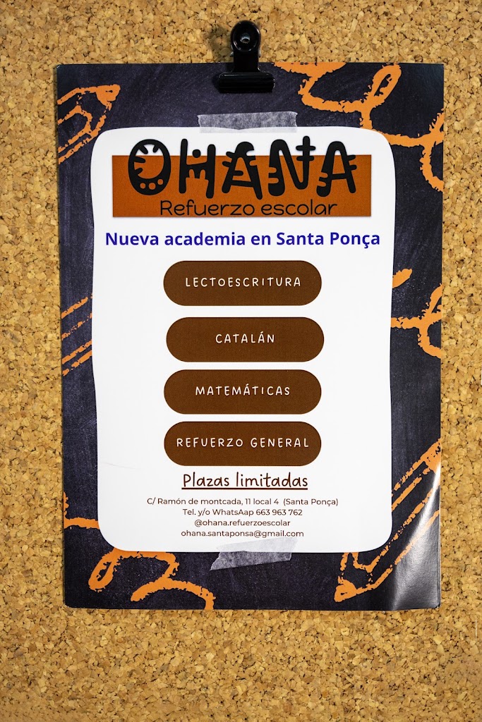 Ohana Refuerzo Escolar — Del propietario