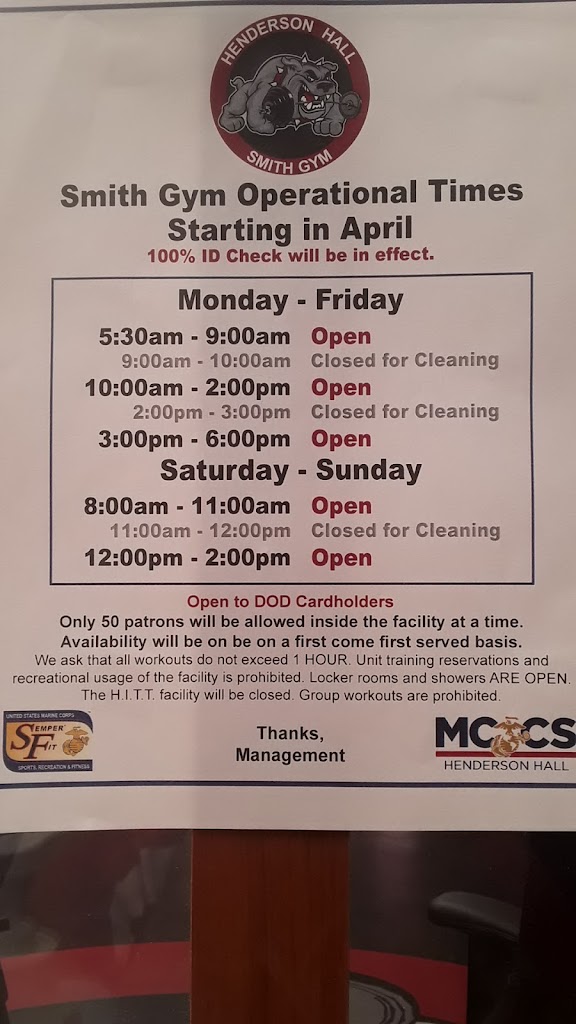  Henderson Hall Smith Gym