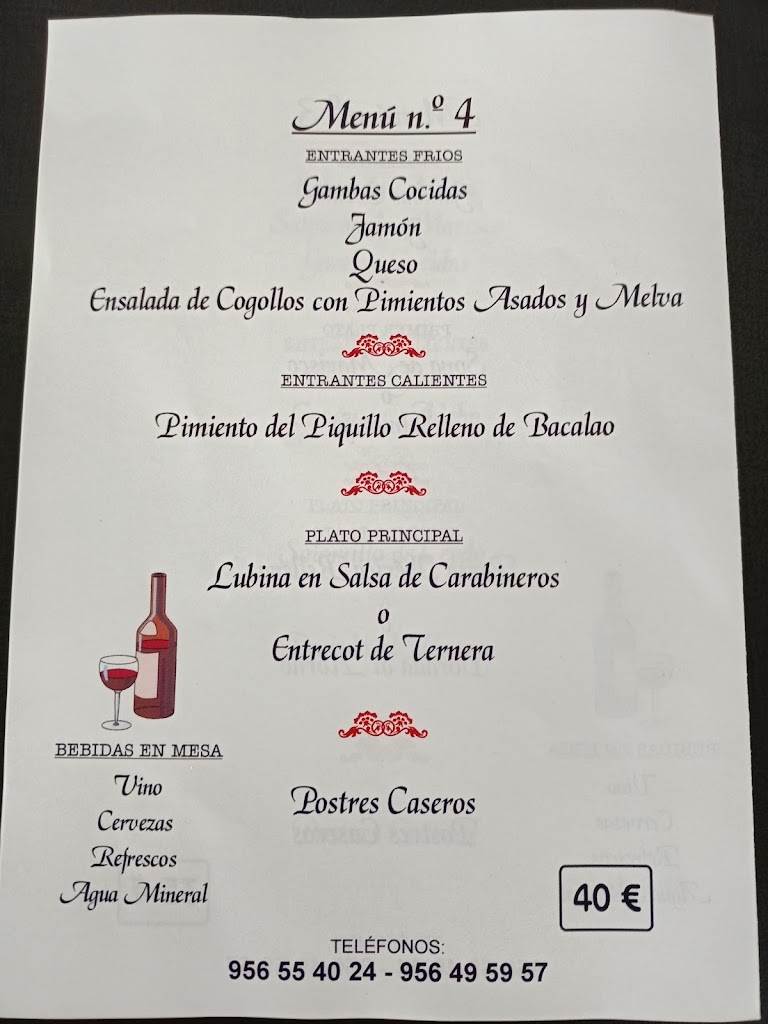 Los Pescadores Bellamar 3a Pista — Carta