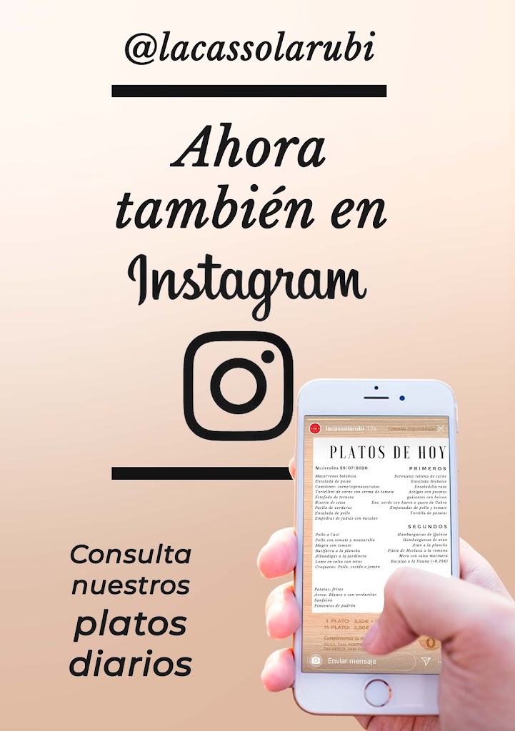 La Cassola de Rubi — Carta
