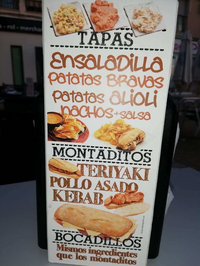Cafeteria los Jacintos — Carta