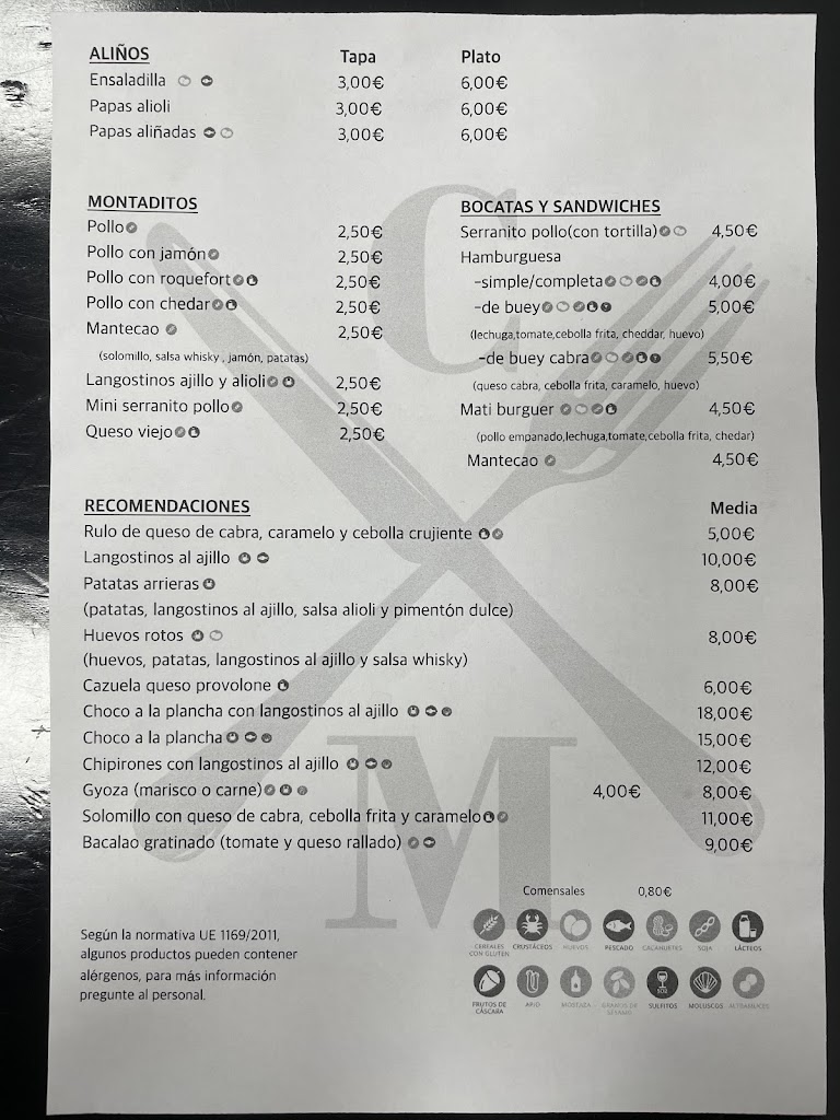 Casa Mati — Carta