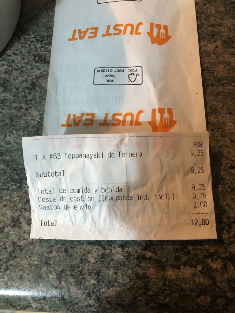 Restaurante Fa — Carta