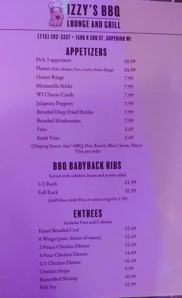  Izzy's Bbq Lounge & Grille