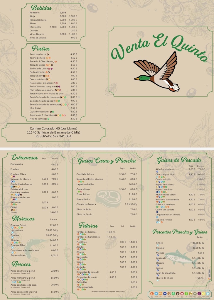 Venta el Quinto ("el Teniente") — Carta