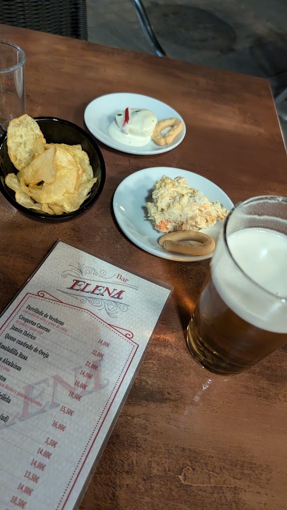Bar Elena Vermuteria — Carta