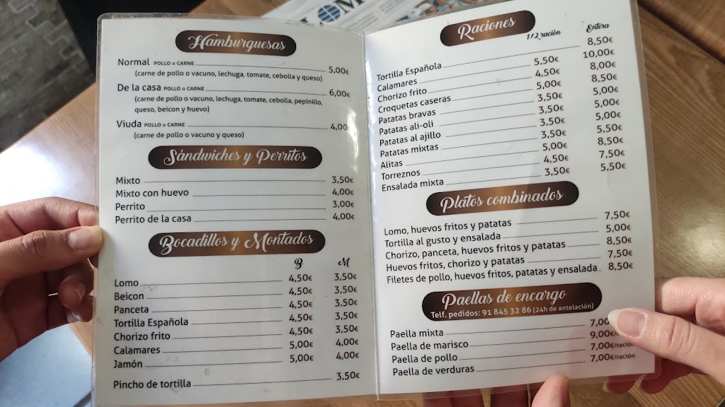 Gempil Cafe-Bar — Carta