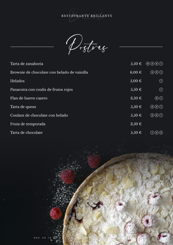 Restaurante SUQUET Manises — Carta